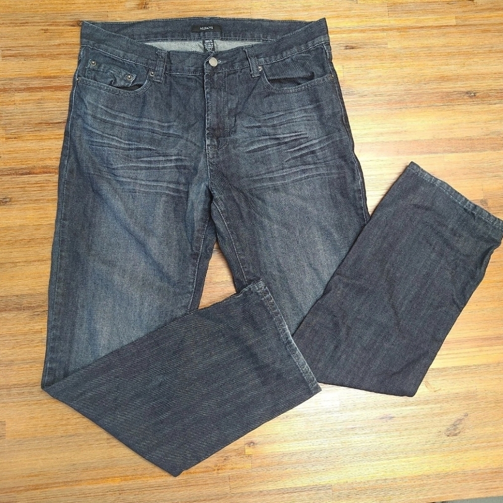 Alfani Men's Deep Indigo 100% Cotton Jeans 34x32